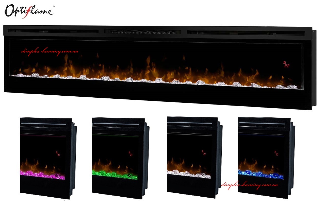 Электрокамин Dimplex Prism 74 имеет 8 цветов подсветки пламени. Новинка в магазине Dimplex Украина